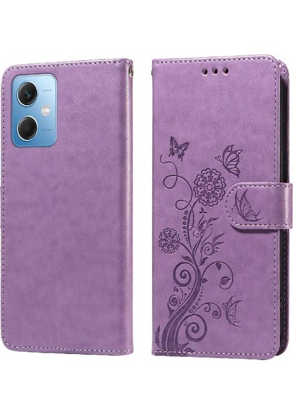 Xiaomi Redmi Not 12 Için Flip Case 5g Çiçek Cardyuvaları Flip Deri (Yurt Dışından)