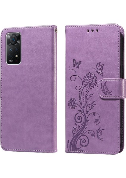 Xiaomi Redmi Not 11 Pro 4g Için Flip Case/5g Deri Çevirme Çiçek Cardyuvaları (Yurt Dışından)
