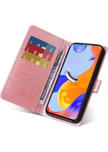 Xiaomi Redmi Not 11 Pro 4g Için Flip Case/5g Deri Çevirme Çiçek Cardyuvaları (Yurt Dışından)