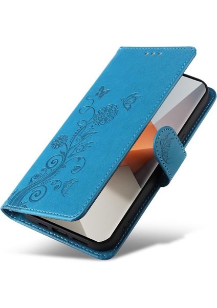 Xiaomi Redmi Not Için Flip Case 13 Pro Artı 5g Deri Kart Yuvaları Çevirin (Yurt Dışından)