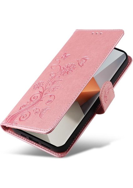 Xiaomi Redmi Not Için Flip Case 13 Pro Artı 5g Deri Kart Yuvaları Çevirin (Yurt Dışından)