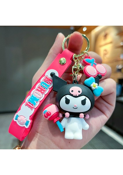 Banbo Kuromi Kiraz Çanta Anahtarlığı Dekorasyonu Küçük Hediye (Yurt Dışından)