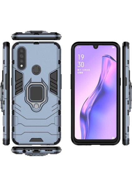 Oppo A8/oppo Metal Metal Halka Tutucu Sınıfı Için Halka Araç Montaj Kickstand Kılıfı (Yurt Dışından)