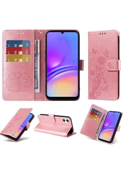 Samsung Galaxy A06 Cardyuvaları Deri Çiçek Flip Case Için Flip Case (Yurt Dışından)