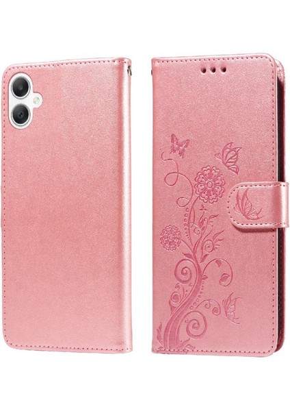 Samsung Galaxy A06 Cardyuvaları Deri Çiçek Flip Case Için Flip Case (Yurt Dışından)
