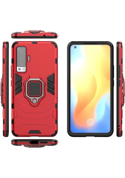 Vıvo X50 Kickstand Darbeye Dayanıklı Askeri Için Halka Araba Montaj Kickstand Durumda (Yurt Dışından)