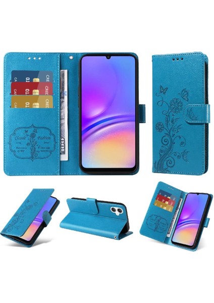 Samsung Galaxy A06 Cardyuvaları Deri Çiçek Flip Case Için Flip Case (Yurt Dışından)
