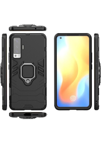 Vıvo X50 Kickstand Darbeye Dayanıklı Askeri Için Halka Araba Montaj Kickstand Durumda (Yurt Dışından)