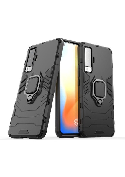 Vıvo X50 Kickstand Darbeye Dayanıklı Askeri Için Halka Araba Montaj Kickstand Durumda (Yurt Dışından)