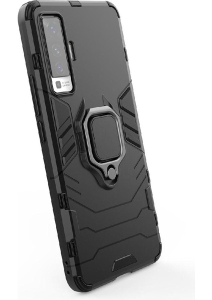 Vıvo X50 Kickstand Darbeye Dayanıklı Askeri Için Halka Araba Montaj Kickstand Durumda (Yurt Dışından)