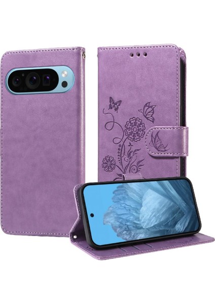 Google Piksel 9 Deri Çiçek Kart Yuvaları Flip Için Flip Case (Yurt Dışından) fırsatları