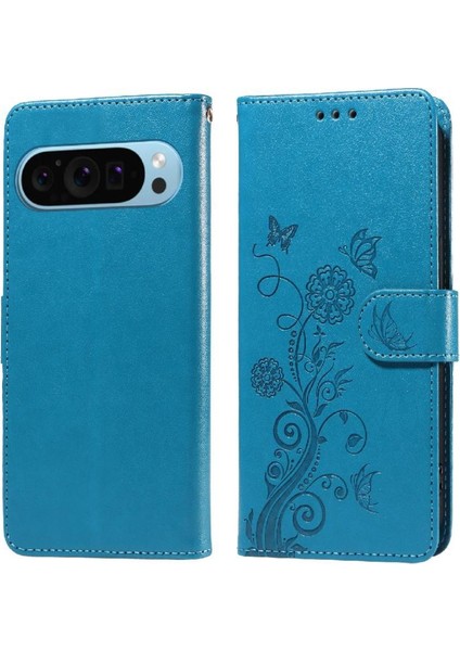 Google Piksel 9 Deri Çiçek Kart Yuvaları Flip Için Flip Case (Yurt Dışından) fırsatları