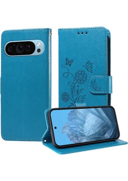 Google Piksel 9 Deri Çiçek Kart Yuvaları Flip Için Flip Case (Yurt Dışından) indirimleri