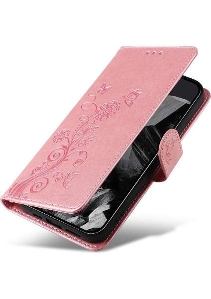 Google Piksel 9 Pro Xl Cardyuvaları Flip Çiçek Deri Için Flip Case (Yurt Dışından)