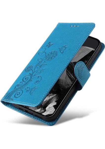Google Piksel 9 Pro Xl Cardyuvaları Flip Çiçek Deri Için Flip Case (Yurt Dışından)