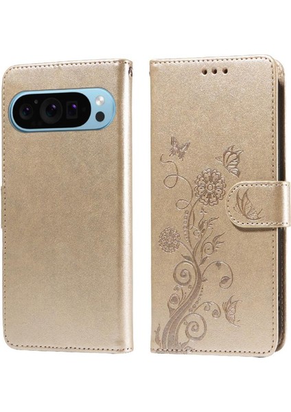 Google Piksel 9 Deri Çiçek Kart Yuvaları Flip Için Flip Case (Yurt Dışından) fırsatları