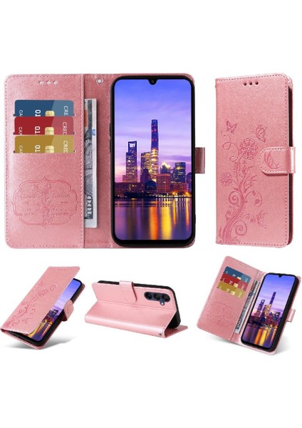Samsung Galaxy A16 5g Cardyuvaları Flip Deri Çiçek Için Flip Case (Yurt Dışından)
