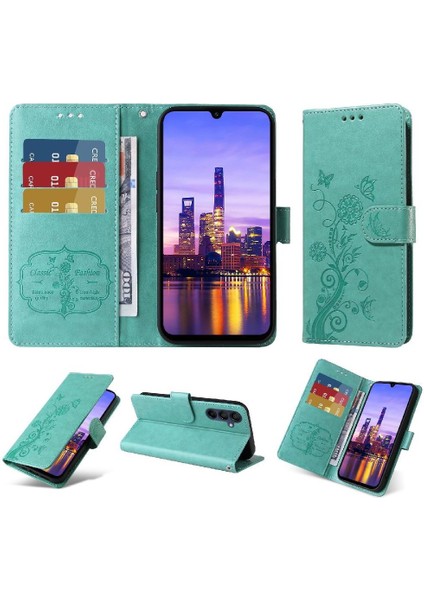 Samsung Galaxy A16 5g Cardyuvaları Flip Deri Çiçek Için Flip Case (Yurt Dışından)