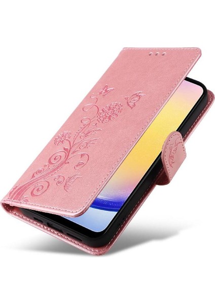 Samsung Galaxy A25 Için Flip Case 5g Cardyuvaları Flip Çiçek Deri (Yurt Dışından) modelleri