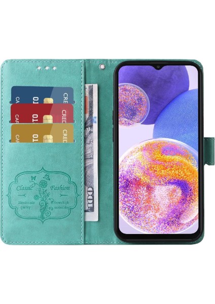 Samsung Galaxy A52S Çiçek Deri Kart Yuvaları Flip Case (Yurt Dışından) indirimleri