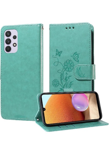 Samsung Galaxy A32 5g Deri Flip Kart Yuvaları Çiçek Için Flip Case (Yurt Dışından) indirimleri