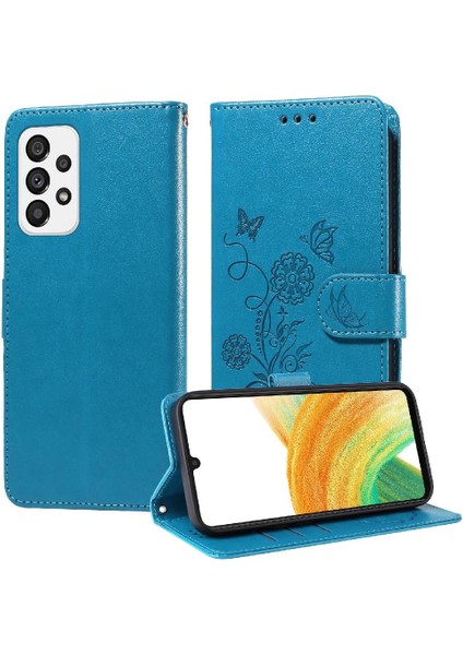 Samsung Galaxy A33 5g Deri Kart Yuvaları Için Flip Case Çiçek Flip (Yurt Dışından) indirimleri
