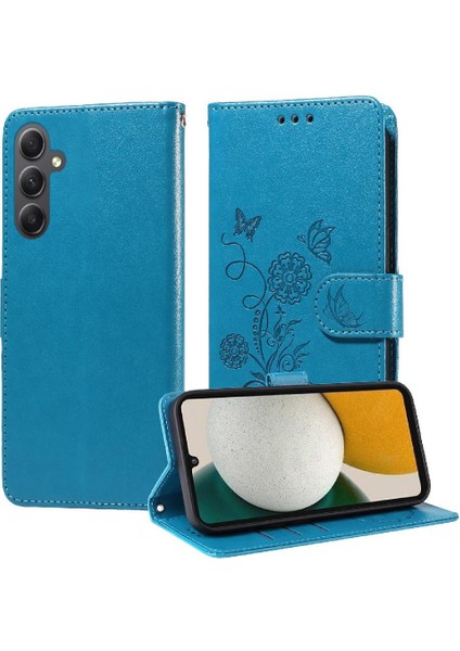Samsung Galaxy A34 5g Flip Deri Çiçek Kart Yuvaları Için Flip Case (Yurt Dışından) fırsatları
