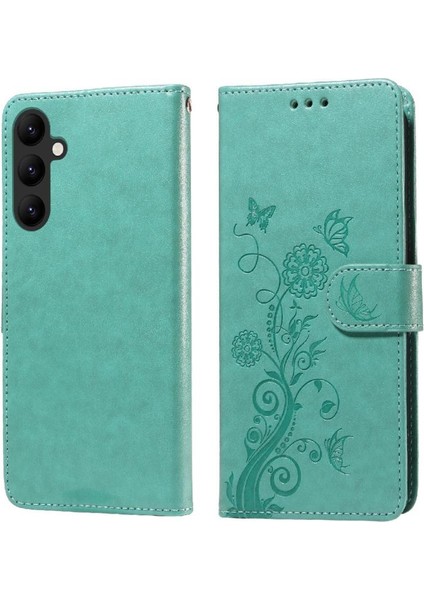 Samsung Galaxy A24 4g Cardyuvaları Çiçek Deri Flip Case (Yurt Dışından)