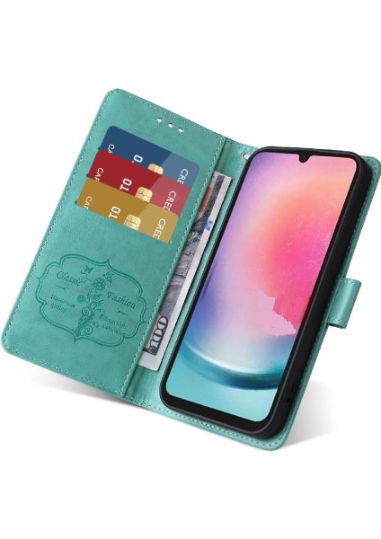Samsung Galaxy A24 4g Cardyuvaları Çiçek Deri Flip Case (Yurt Dışından) modelleri