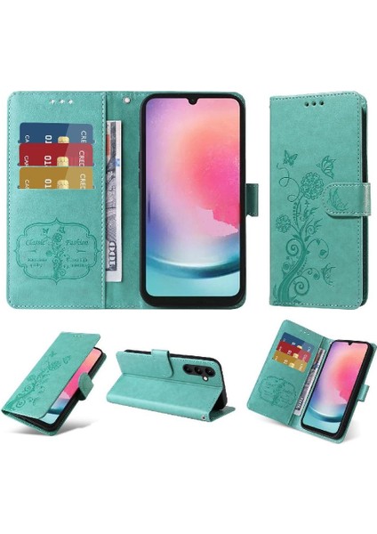 Samsung Galaxy A24 4g Cardyuvaları Çiçek Deri Flip Case (Yurt Dışından) indirimleri