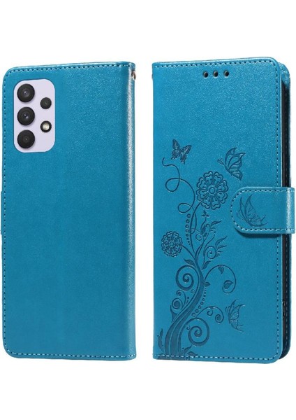 Samsung Galaxy A32 5g Deri Flip Kart Yuvaları Çiçek Için Flip Case (Yurt Dışından) modelleri