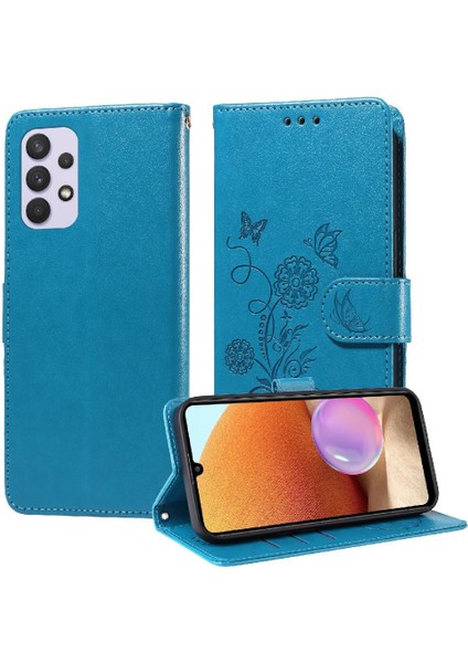 Samsung Galaxy A32 5g Deri Flip Kart Yuvaları Çiçek Için Flip Case (Yurt Dışından) indirimleri