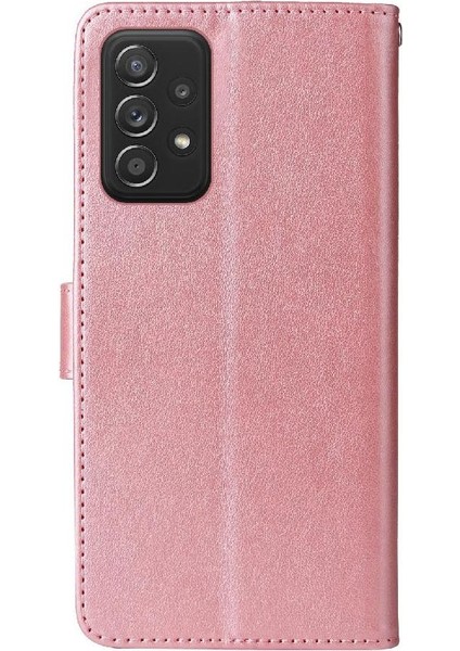 Samsung Galaxy A52S Çiçek Deri Kart Yuvaları Flip Case (Yurt Dışından)