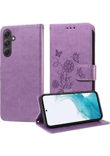 Samsung Galaxy A54 5g Deri Kart Yuvaları Için Flip Case Çiçek Flip (Yurt Dışından) indirimleri