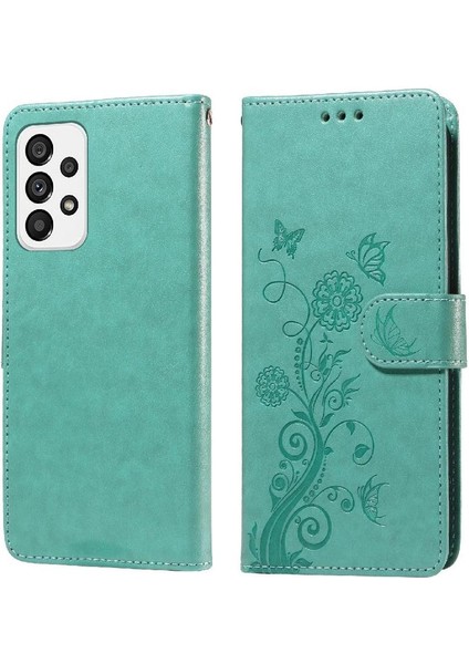 Samsung Galaxy A33 5g Deri Kart Yuvaları Için Flip Case Çiçek Flip (Yurt Dışından) fırsatları