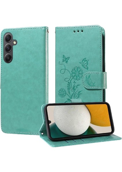 Samsung Galaxy A34 5g Flip Deri Çiçek Kart Yuvaları Için Flip Case (Yurt Dışından) fırsatları