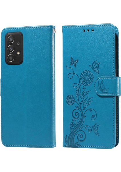 Samsung Galaxy A52S Çiçek Deri Kart Yuvaları Flip Case (Yurt Dışından) fırsatları