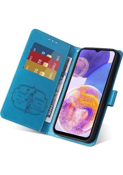 Samsung Galaxy A52S Çiçek Deri Kart Yuvaları Flip Case (Yurt Dışından) indirimleri