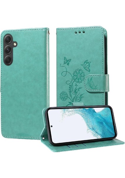 Samsung Galaxy A54 5g Deri Kart Yuvaları Için Flip Case Çiçek Flip (Yurt Dışından) indirimleri