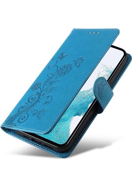 Samsung Galaxy A54 5g Deri Kart Yuvaları Için Flip Case Çiçek Flip (Yurt Dışından) modelleri