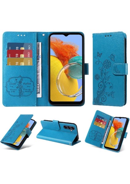 Samsung Galaxy M14 5g Cardyuvaları Flip Deri Çiçek Için Flip Case (Yurt Dışından)