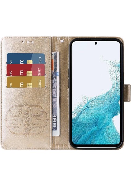 Samsung Galaxy A54 5g Deri Kart Yuvaları Için Flip Case Çiçek Flip (Yurt Dışından) indirimleri