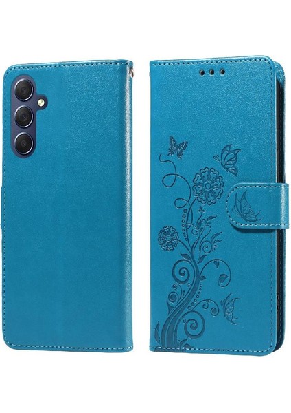 Samsung Galaxy M35 Çiçek Cardyuvaları Deri Flip Case Için Flip Case (Yurt Dışından)