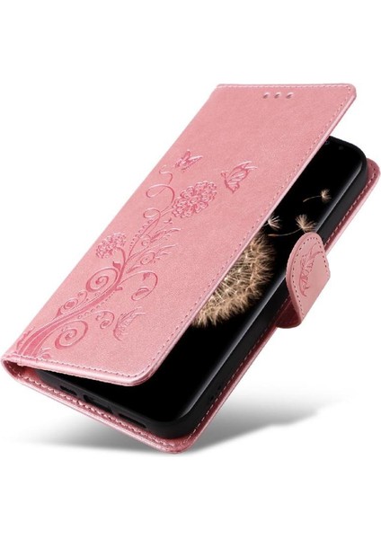 Samsung Galaxy S9 Artı Kart Yuvaları Flip Case Çiçek Deri (Yurt Dışından)