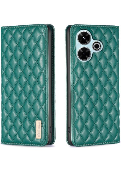 Xiaomi Poco M6 4g Tam Koruma Manyetik Kapatma Kartı Için Flip Case (Yurt Dışından)
