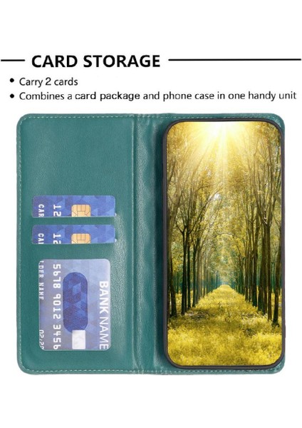 Xiaomi Poco M6 4g Tam Koruma Manyetik Kapatma Kartı Için Flip Case (Yurt Dışından)