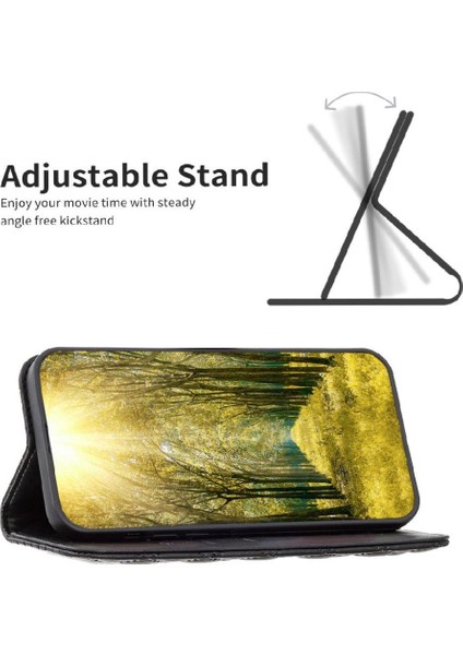 Xiaomi Poco C65 Tam Koruma Manyetik Kapatma Darbeye Için Flip Case (Yurt Dışından)