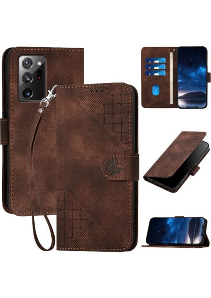 Ayrılabilir El Kayışı ile Samsung Galaxy Not 20 Ultra Için Flip Case Yüksek (Yurt Dışından)