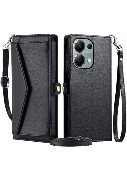 Cüzdan Crossbody Durumda Xiaomi Redmi Için Not 13 Pro 4g Cüzdan Kılıf Için Kart (Yurt Dışından)