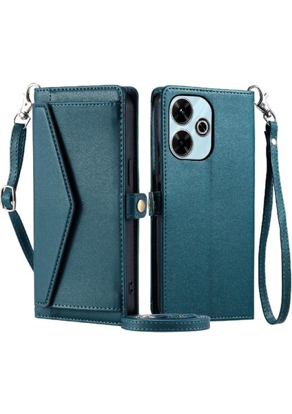 Cüzdan Crossbody Durumda Xiaomi Poco M6 4g Kart Tutucu Için Rfıd Engelleme (Yurt Dışından)